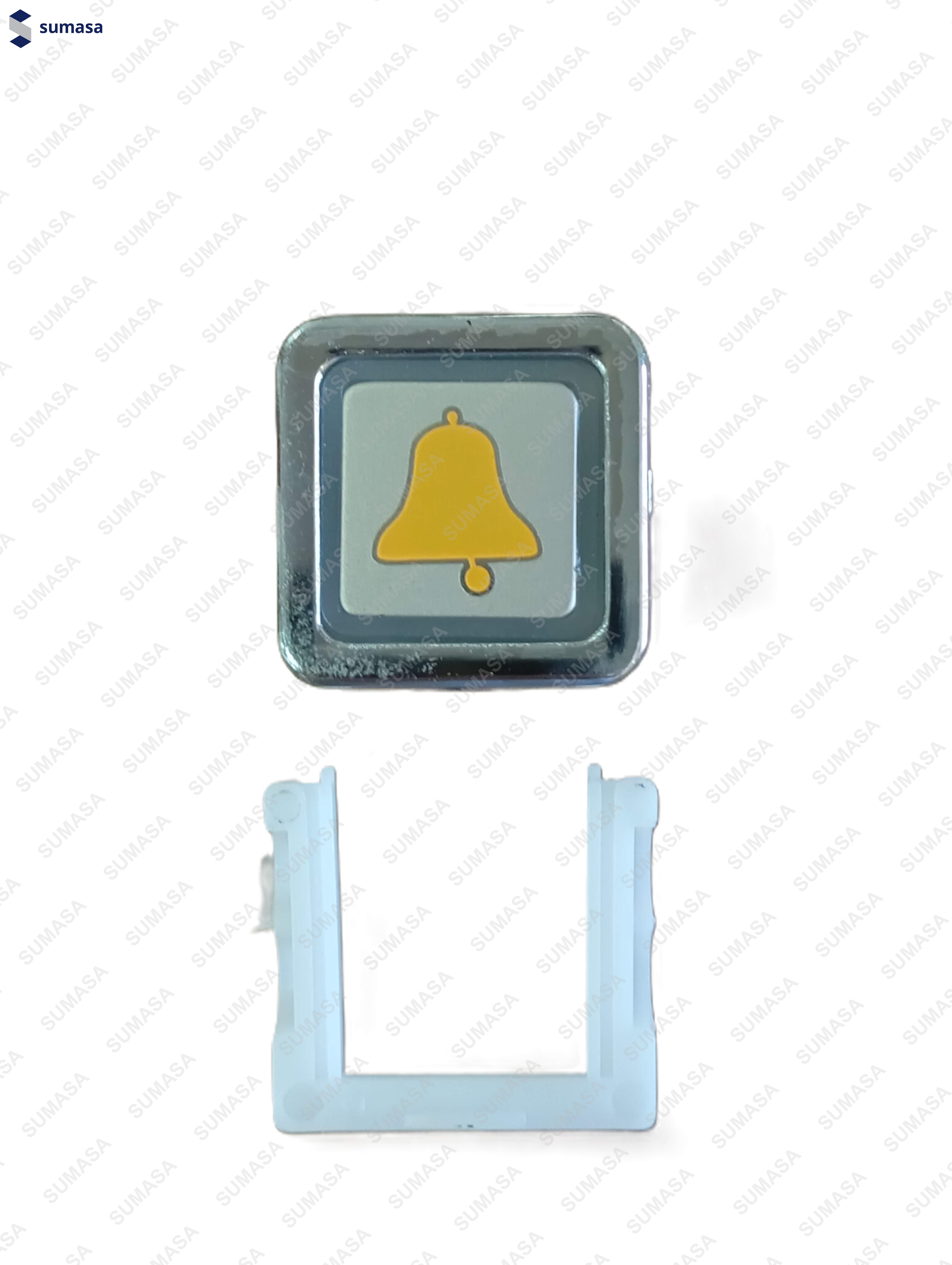 PULSADOR IRIMAR CROMO 2C "ALARMA"