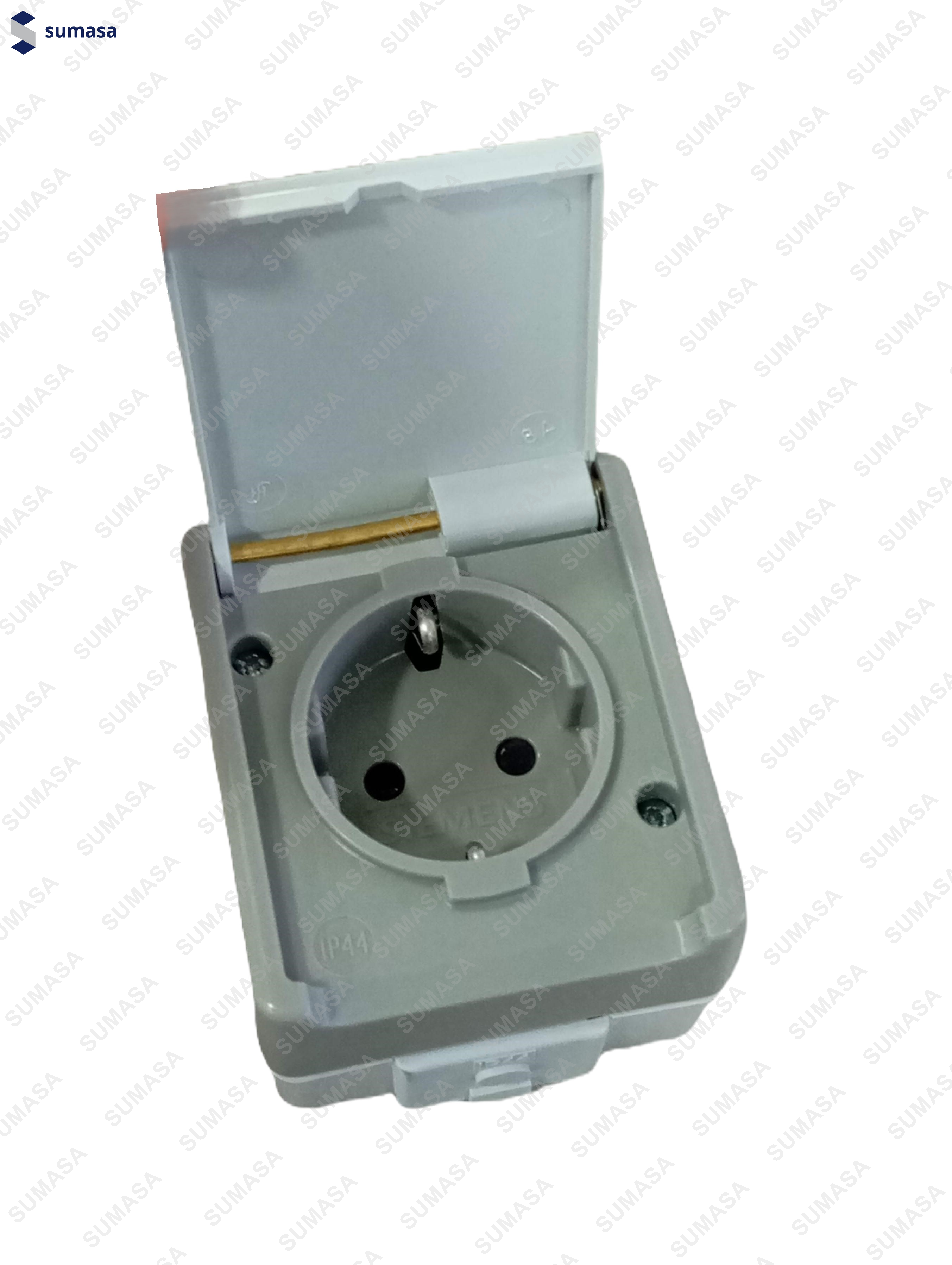 BASE ENCHUFE C/TAPA ESTANCO SUPERFICIE