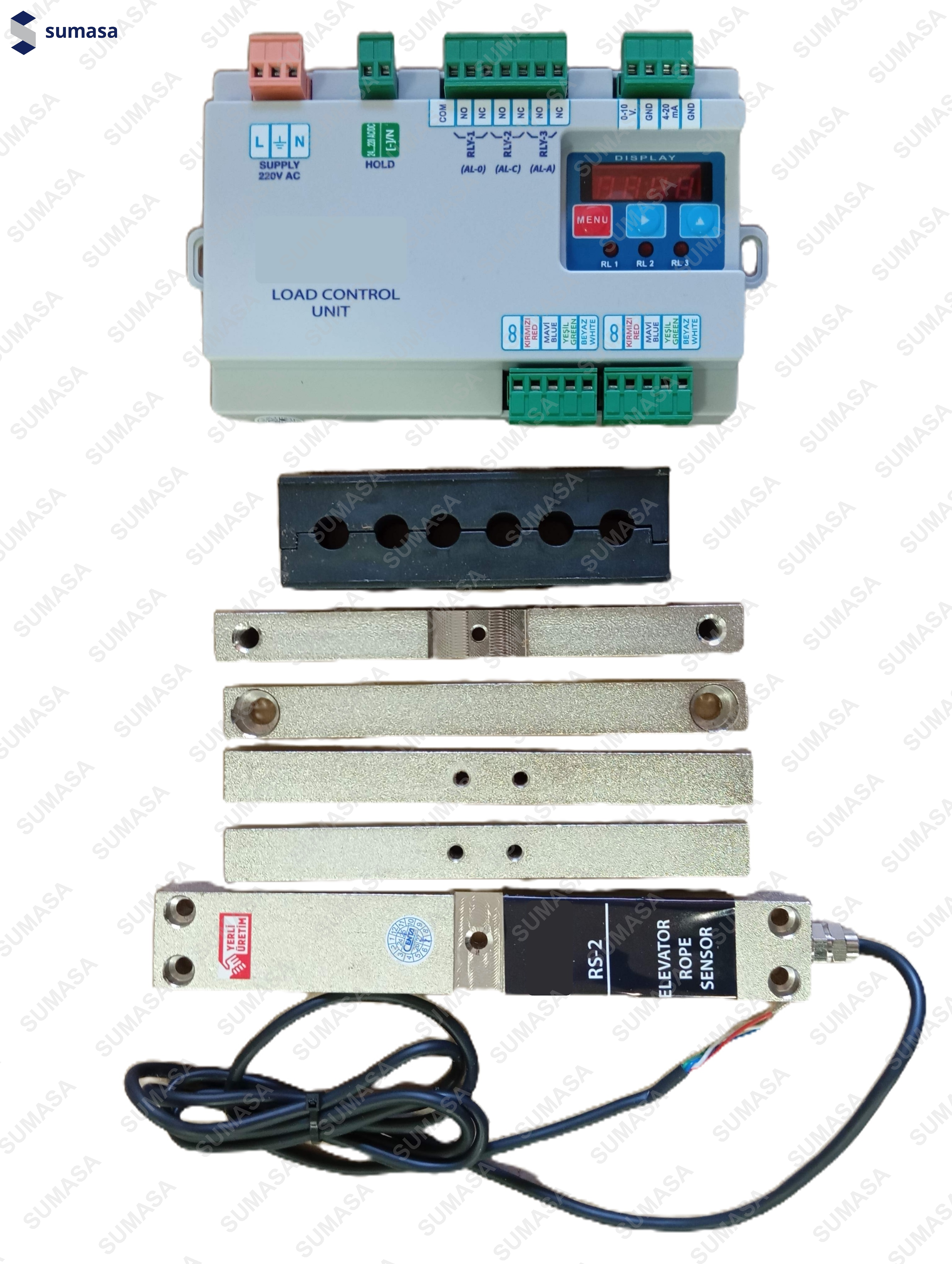 PESACARGAS RS 2 (CABLES Ø8-9 mm) INCLUYE UNIDAD CONTROL 220VAC