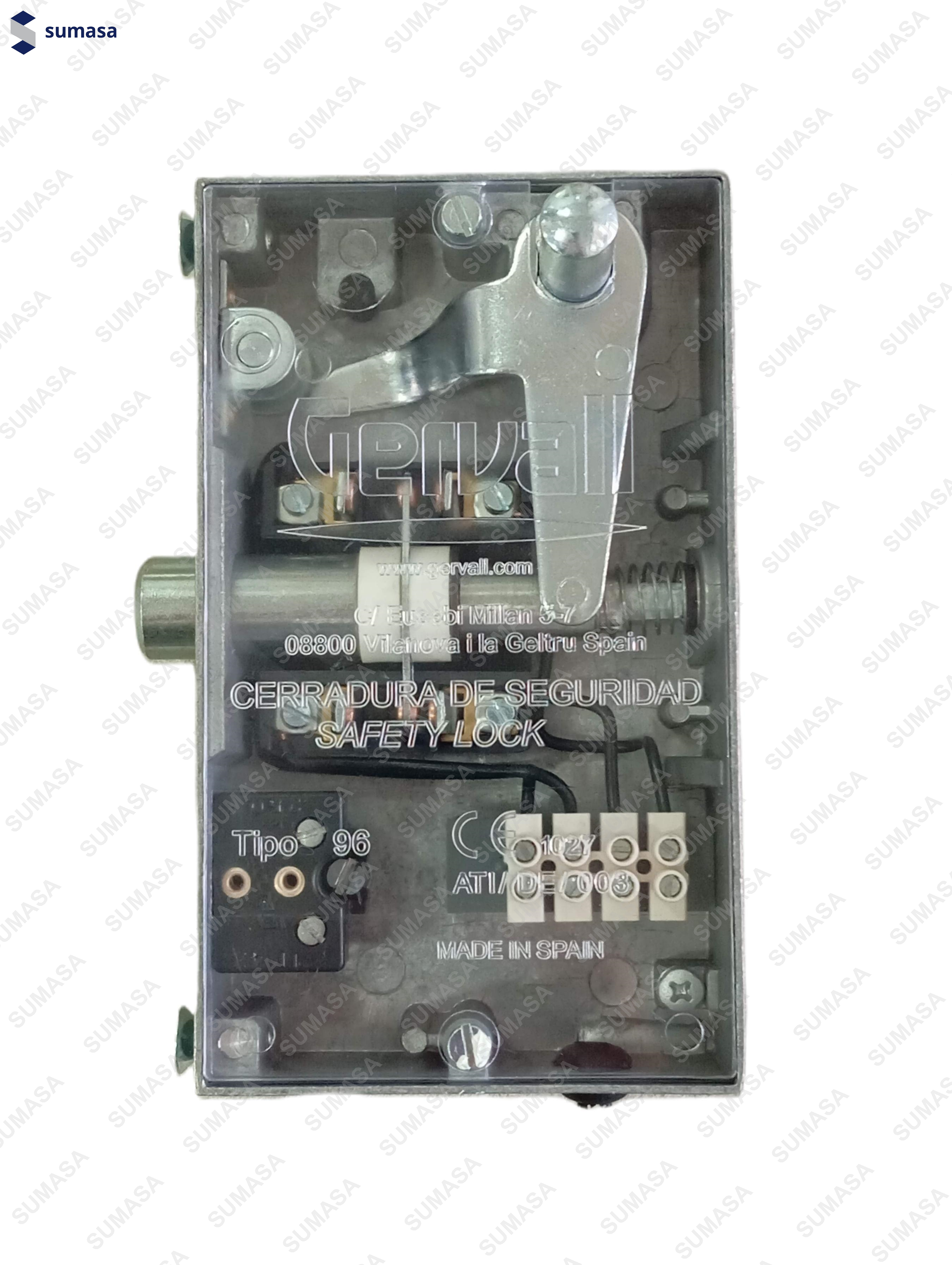 03.096.AN.CERRADURA SEG PESTILLO PLANO C/CONT. AUX