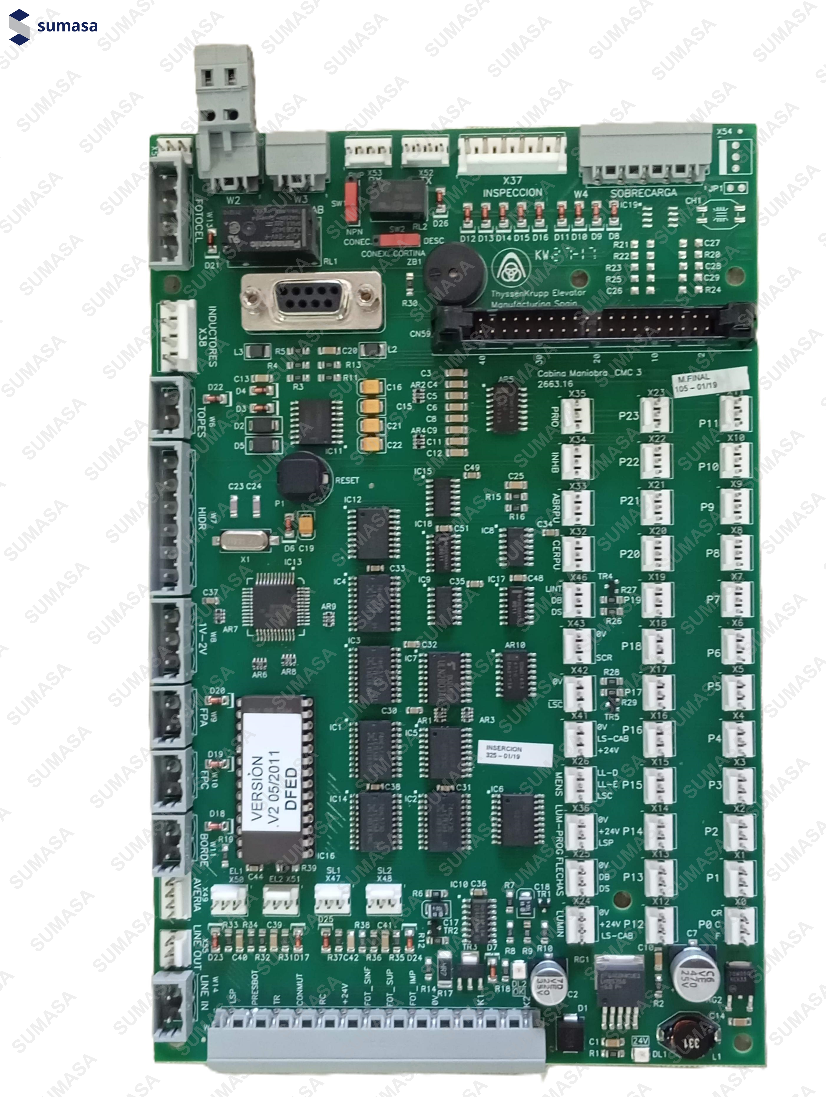 THYSSEN PLACA CABINA CMC-3