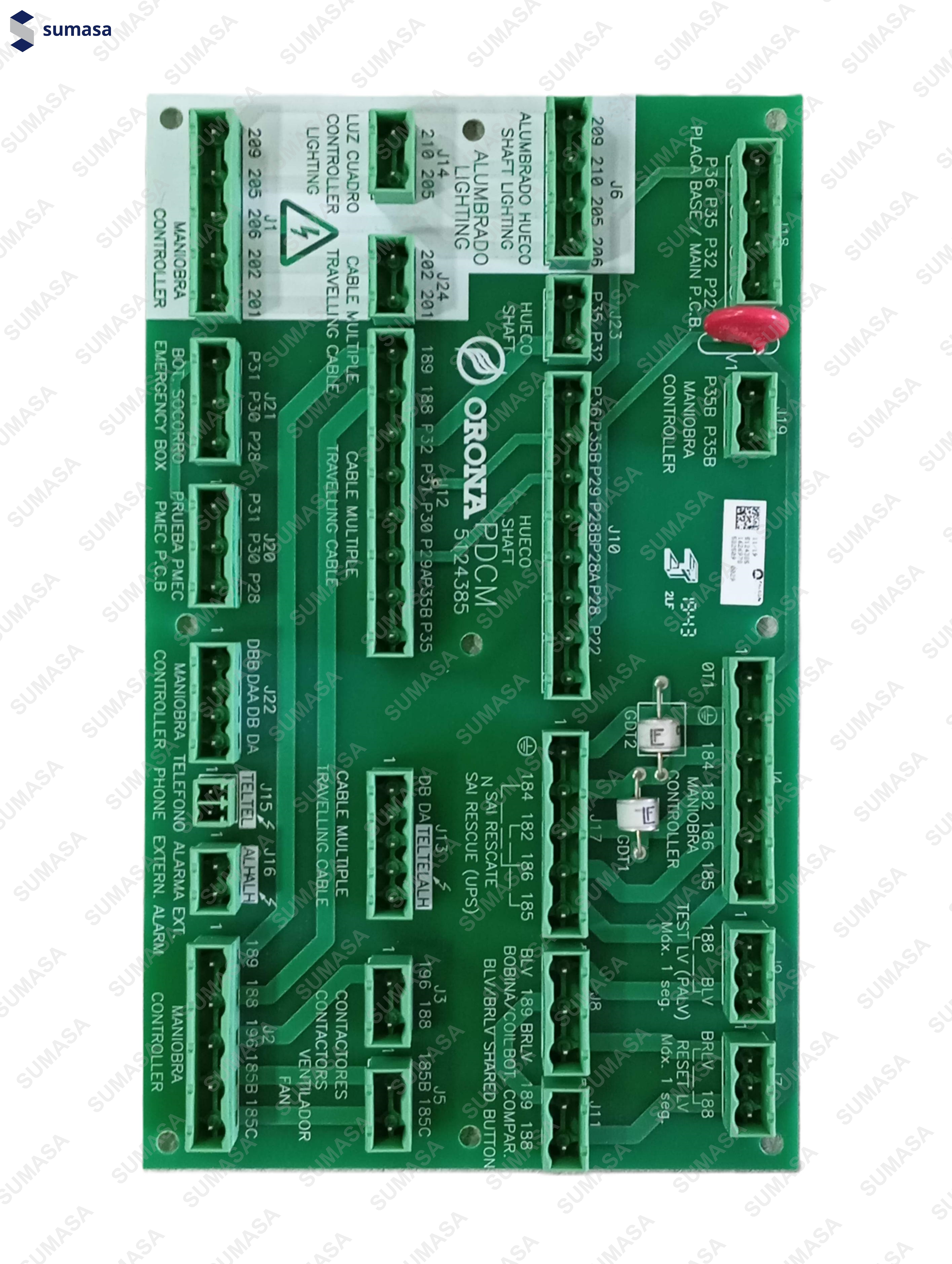 ORONA PLACA CIRCUITO DE DISTRIB. CUADRO DE MANIOBRA ARCA II(PDCM) 5124385