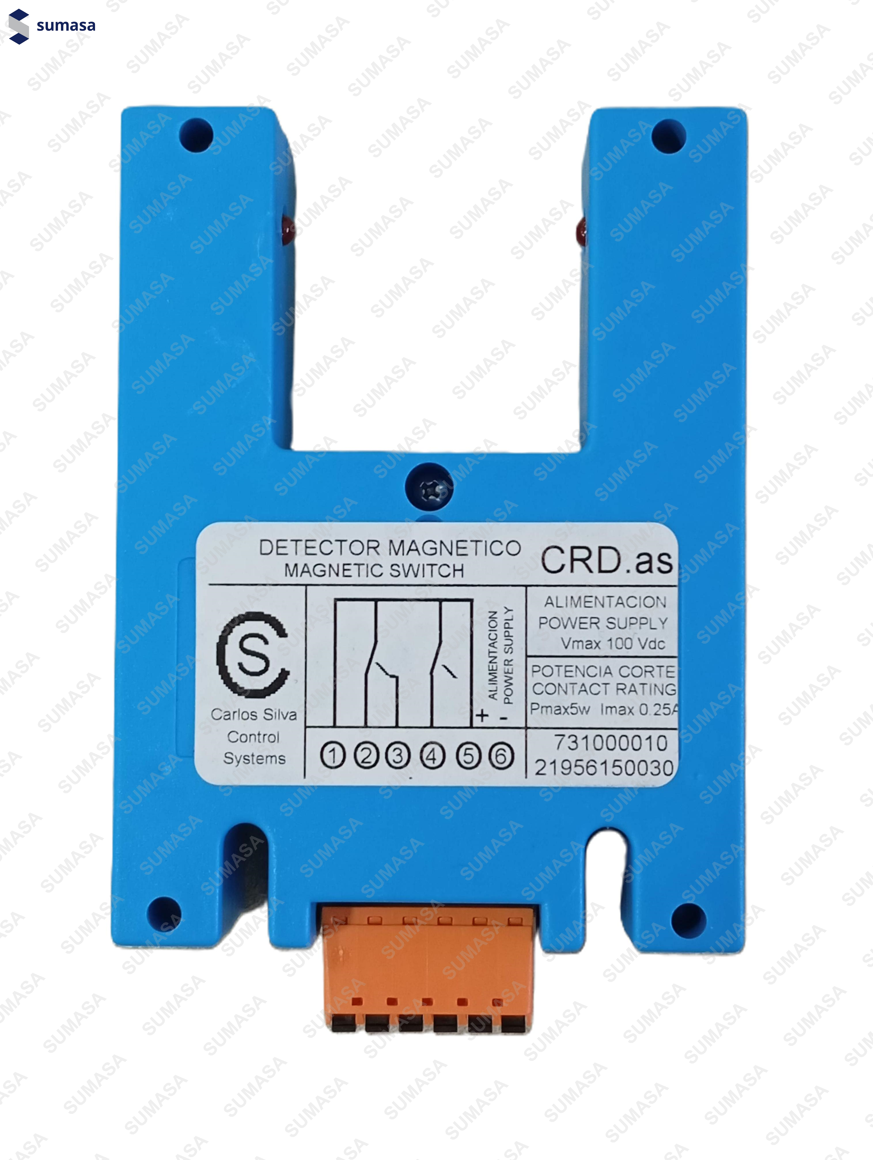 DETECTOR MAGNETICO 24V 0,5A CRD.AS-2CONM 24 SILVA