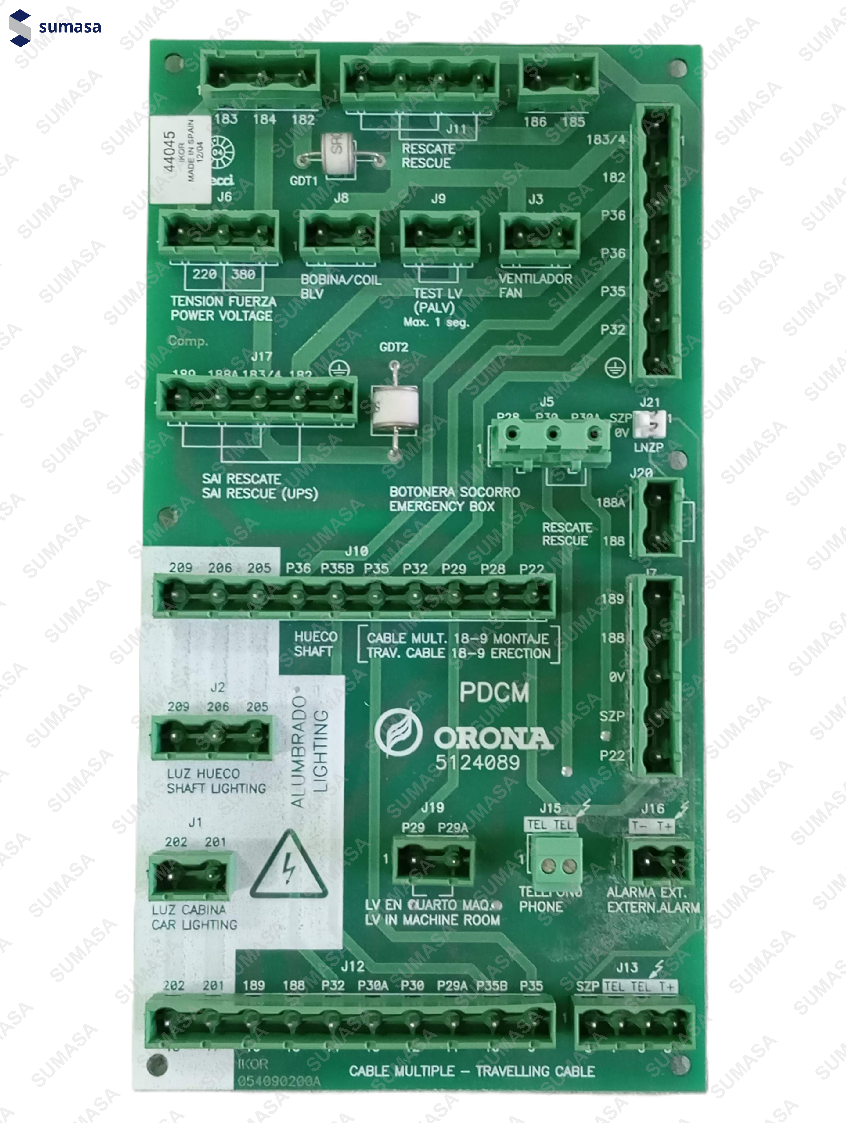 ORONA PLACA CIRCUITO DISTRIBUCION CUADRO MANI.ARCA BASICO/M322