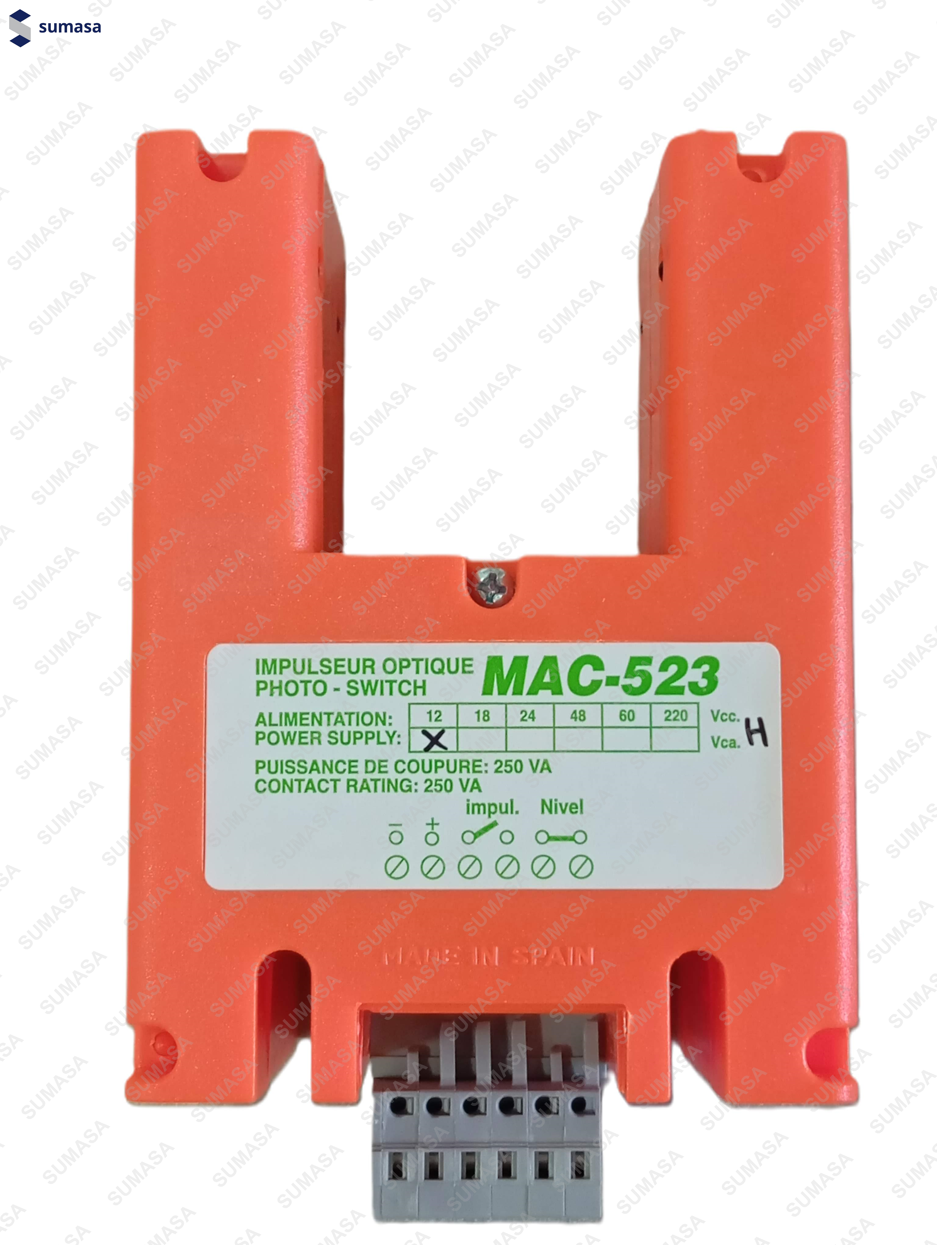 FOTORRUPTOR D.523/ TEMPORIZADOR 
C/ EMBOLO