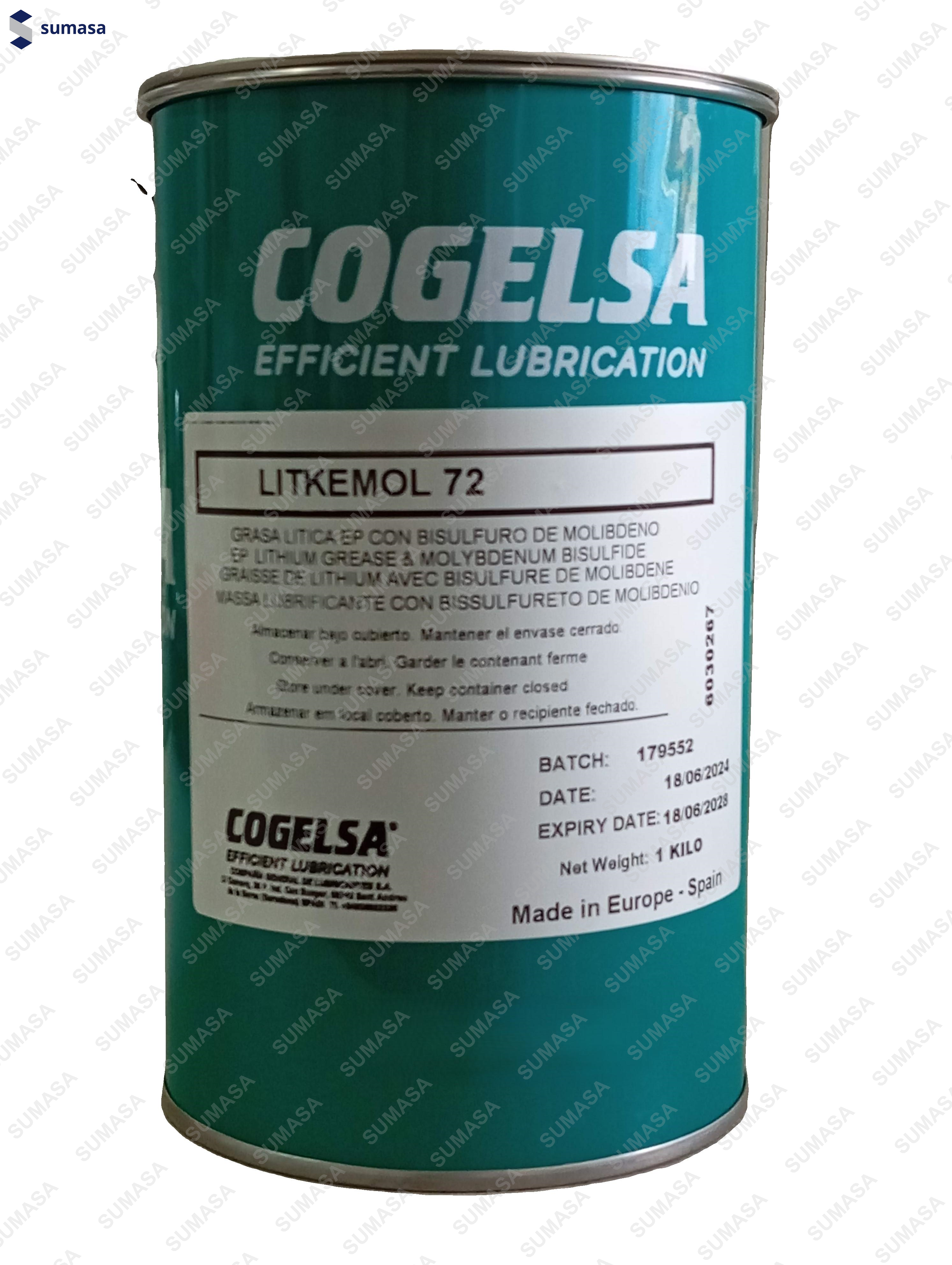 KG. GRASA NEGRA LITKEMOL-72 1KG