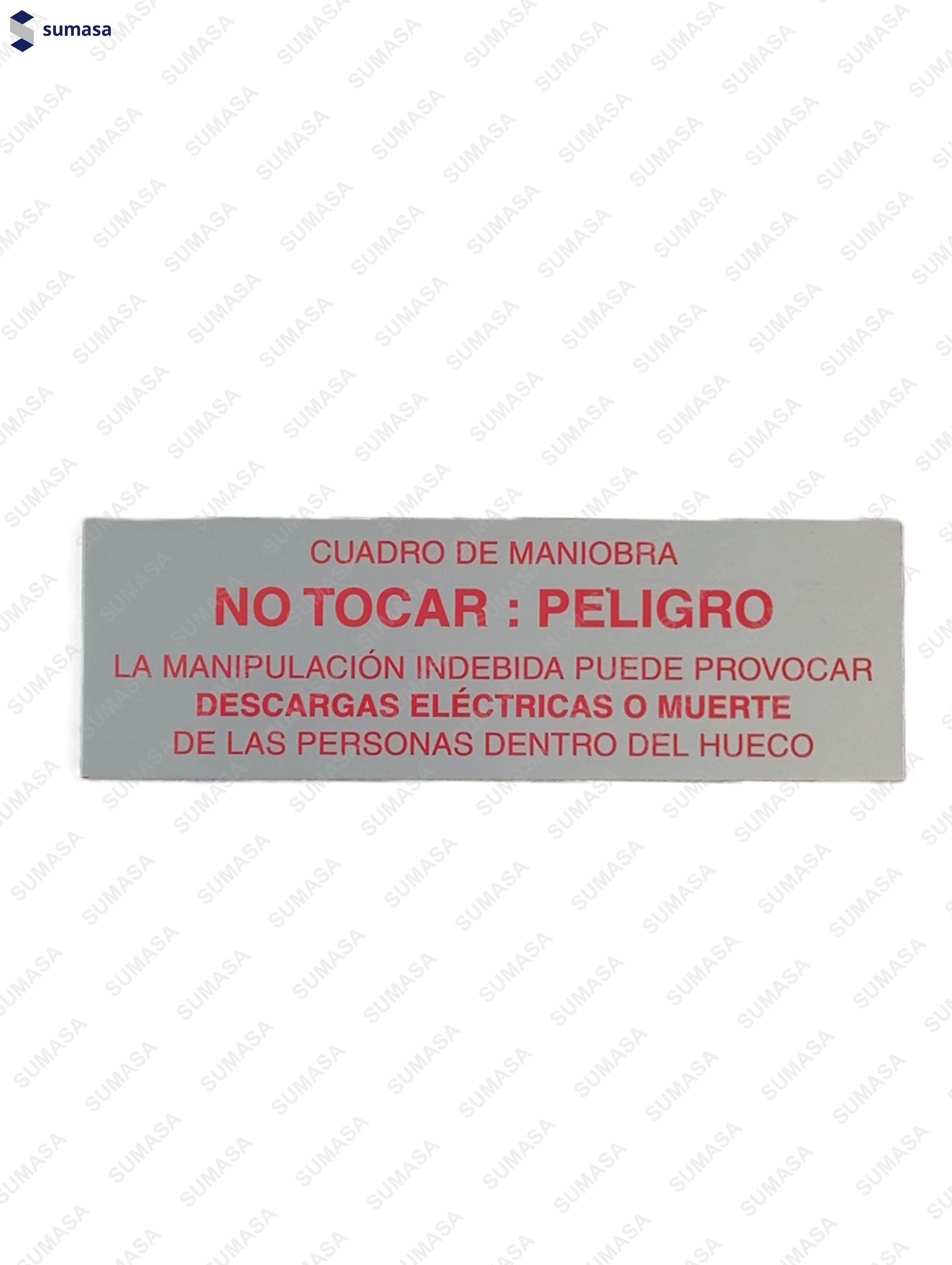 PLACA "CUADRO MANIOBRA PELIGRO" ADH