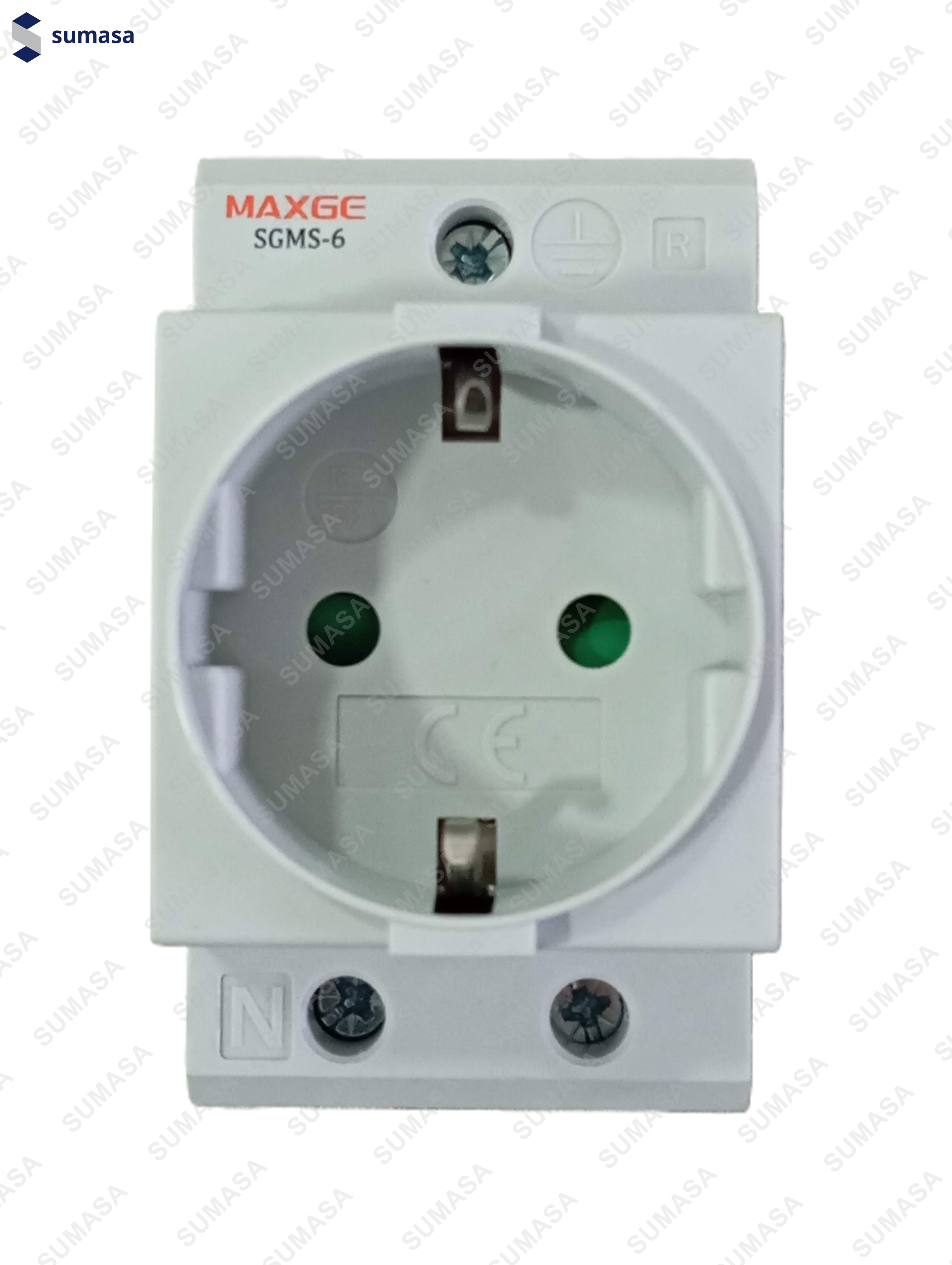 ENCHUFE C/TOMA TIERRA DE CARRIL DIN