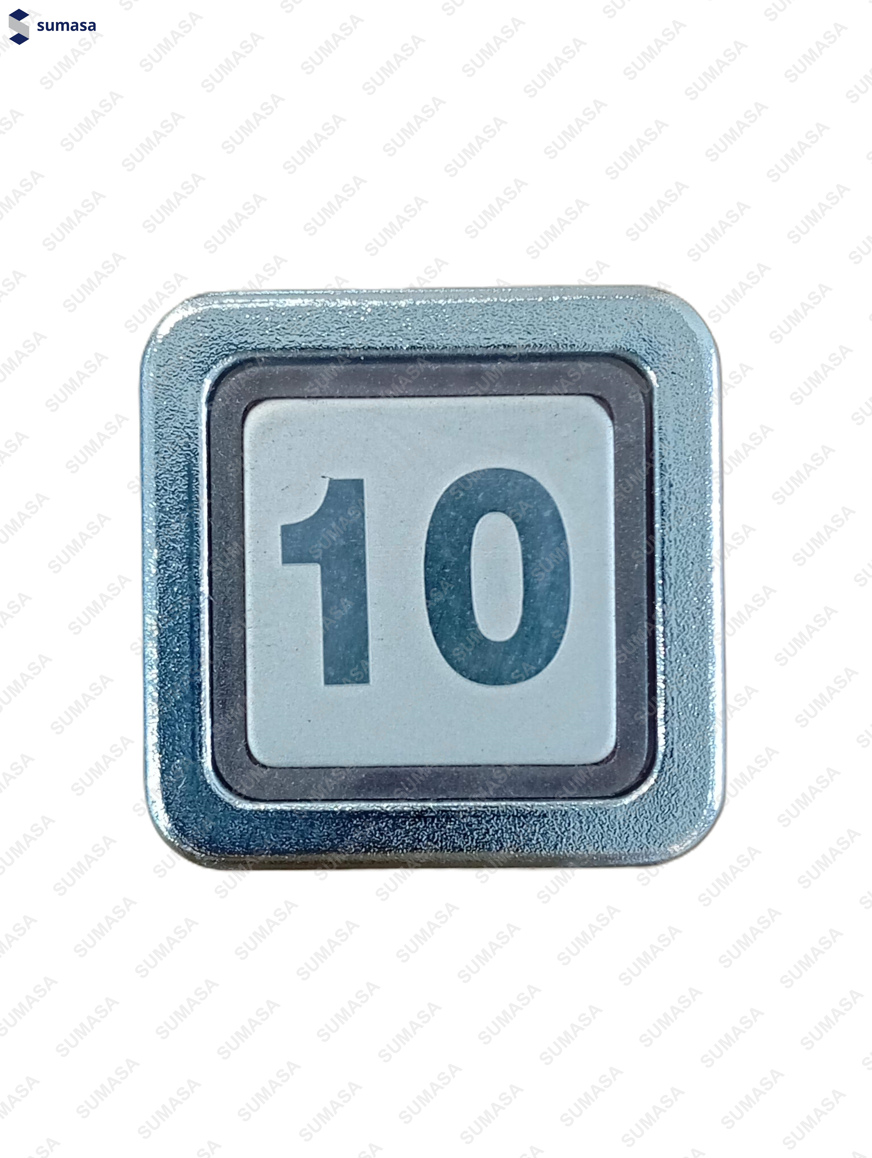 PULSADOR IRIMAR CROMO "10" (24V)