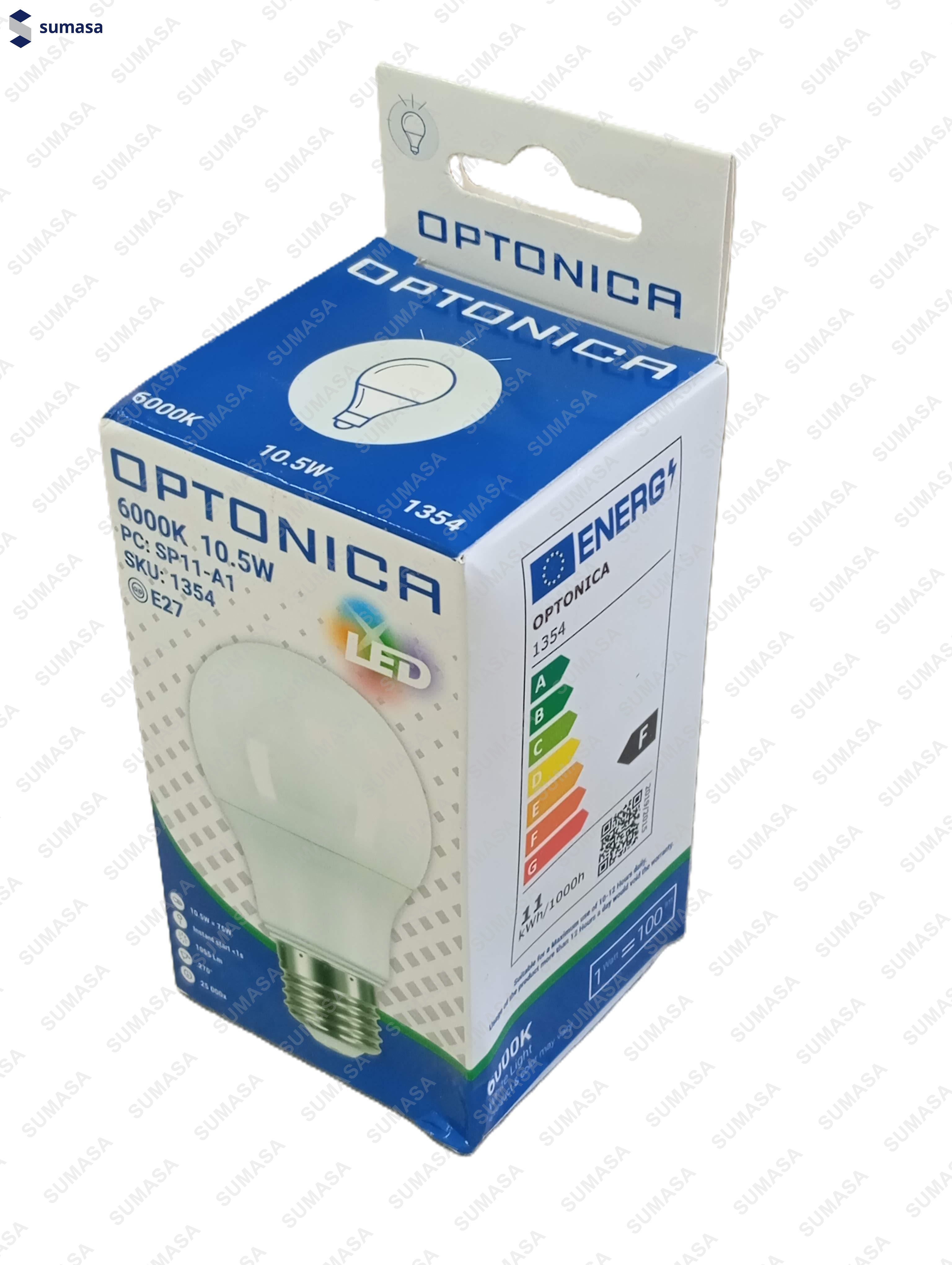 LAMP. STD. A60 10.5W E27 6000K+ECORAEE (105WA602DL)